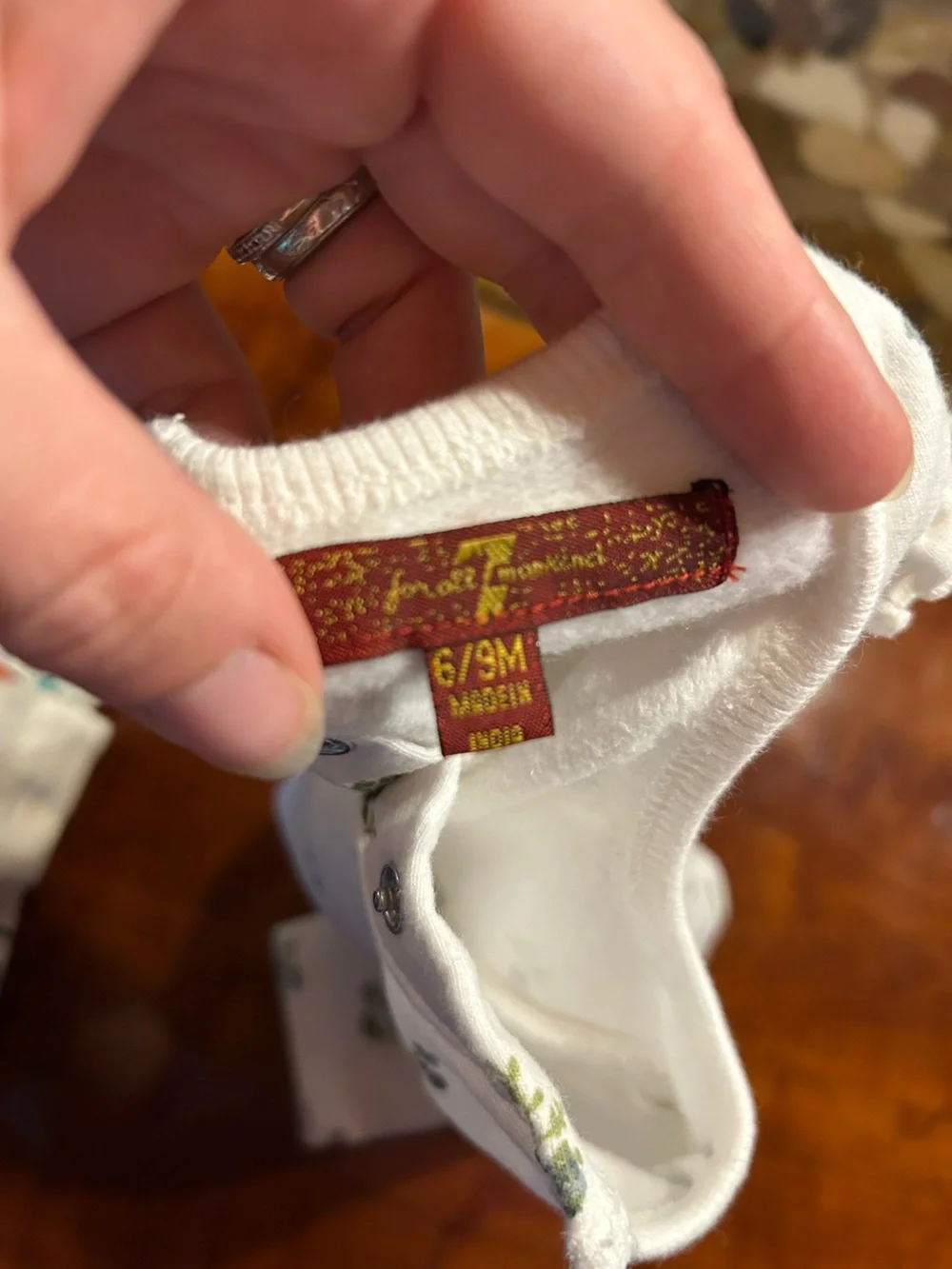 7 for all mankind white baby sweat set